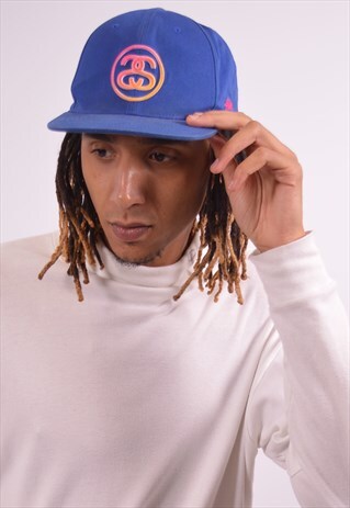 VINTAGE STUSSY CAP BLUE