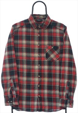 Vintage Identic Maroon Check Flannel Shirt