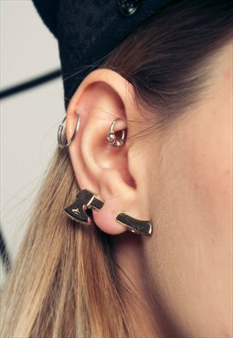 Axe ear cuff - 90s vintage deadstock earring