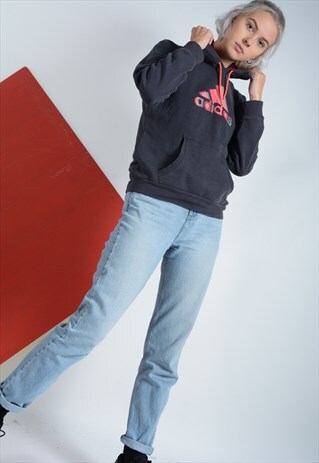 VINTAGE ADIDAS HOODIE IN GREY