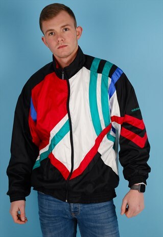 VINTAGE ADIDAS SHELL JACKET IN MULTI NJ662