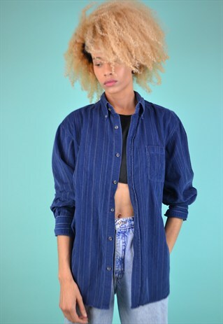 VINTAGE 90'S STRIPED CORDUROY SHIRT