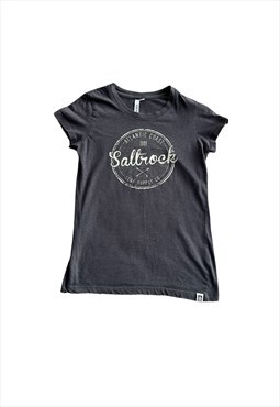 Womens vintage 00s Saltrock T-shirt uk 8 grey 