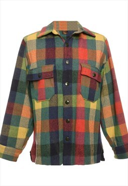 Multi Colour Woolrich  Winter Checked Shirt - L