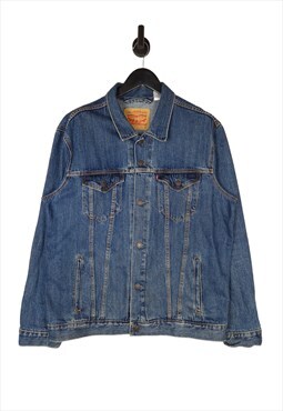 Levi's Denim Trucker Jacket In Blue Size XL