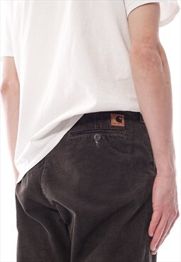 Vintage CARHARTT Pants Corduroy Trousers WIP Brown