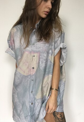 PATTERNED OVERSIZED RETRO VINTAGE UNISEX FESTIVAL SHIRT