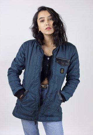 VINTAGE 90'S NAVY PADDED JACKET