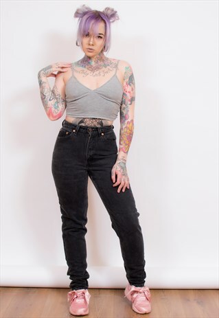 LEVI 512 BLACK DENIM JEANS