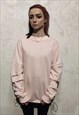 DOUBLE LAYER SWEATSHIRT CALIFORNIA Y2K STITCHED TOP PINK
