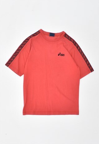 VINTAGE 90'S ASICS T-SHIRT TOP RED
