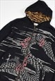 VINTAGE JAPANESE TRADITION EMBROIDERED PATTERN DRAGON HOODIE