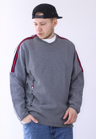 VINTAGE MENS TOMMY JEANS BIG LOGO SWEATSHIRT