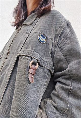 VINTAGE POP84 MENS DENIM QUILTED INNER JACKET