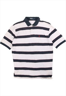 Vintage  Ralph Lauren Polo Shirt Striped Short Sleeve Button