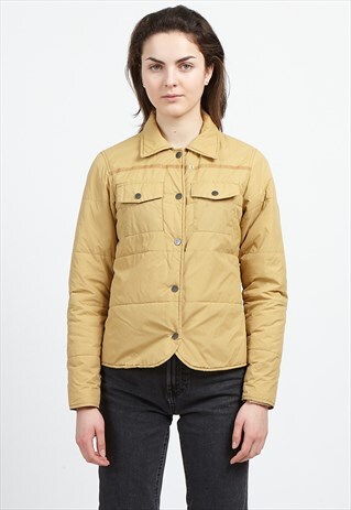 VINTAGE BROWN FILA PUFFA PUFFER JACKET