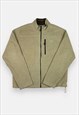 Vintage Timberland embroidered cream fleece jacket size L
