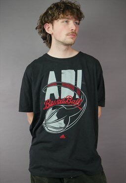 Vintage Adidas Basketball T-Shirt in Black