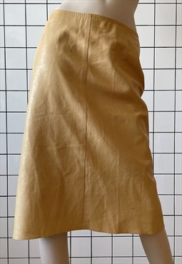 Vintage GUCCI Skirt Midi Beige