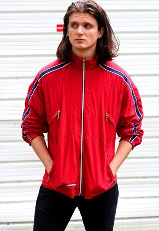1990'S VINTAGE RED REEBOK WINDBREAKER