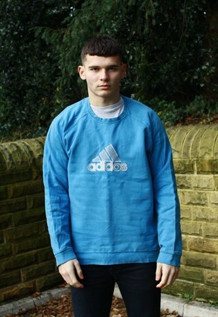 VINTAGE BLUE ADIDAS SWEATSHIRT