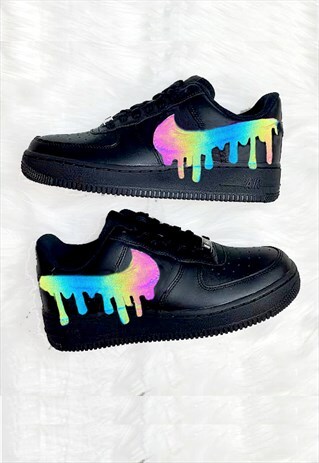 RFLCTVE HOLOGRAPHIC DRIP AF1 SNEAKERS