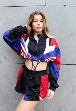 Vintage Rework Adidas Black/Red Co-ord Set