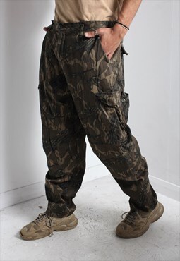 Vintage Camouflage Trousers Green