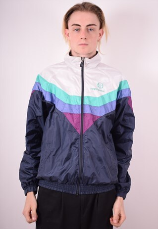 SERGIO TACCHINI MENS VINTAGE TRACKSUIT TOP JACKET MEDIUM 90S