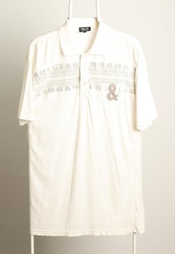Vintage Dolce&Gabbana Polo Shirt Logo White