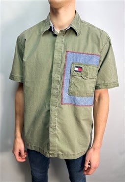 Vintage Tommy Jeans military style shirt 