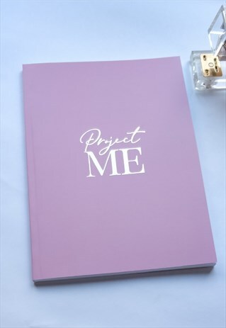 'PROJECT ME' PINK AND GOLD A5 NOTEBOOK