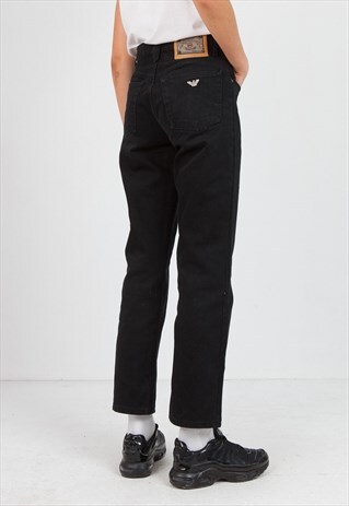 VINTAGE BLACK ARMANI DENIM JEANS