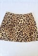 LEOPARD PRINT MINI SKIRT