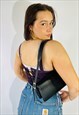 VINTAGE SIZE S POLO RALPH LAUREN CORDUROY CORSET IN PURPLE