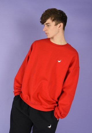 G&G UNISEX RED GOOSE SWEAT