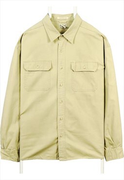 Vintage 90's L.L.Bean Shirt Long Sleeve Button Up Khaki