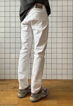 Vintage POLO RALPH LAUREN Jeans Selvedge Denim White