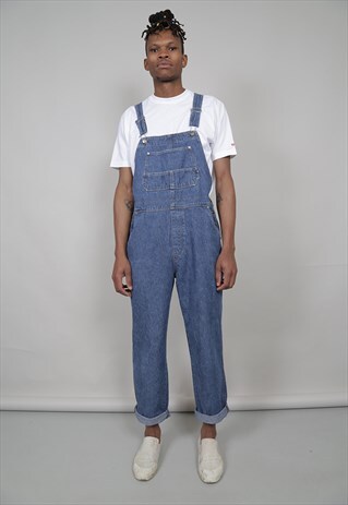 VINTAGE 90'S CHEROKEE DARK-WASH DUNGAREES