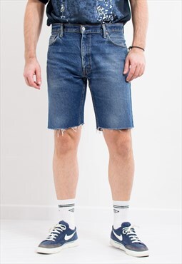 Levis cut off denim shorts vintage in blue grunge