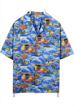 Vintage 90's Pacific Legend Shirt Hawaiian Pattern Short
