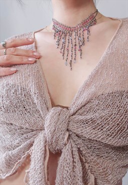 vintage fairy grunge gothic beads necklace