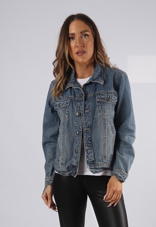 VINTAGE DENIM JACKET UK 8 - 10 SMALL (AP1R)