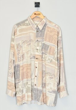 Abstract Shirt Brown XLarge