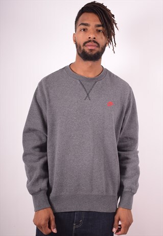 NIKE MENS VINTAGE SWEATSHIRT JUMPER XL GREY 90S