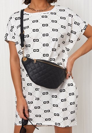 WHITE OVERSIZED T-SHIRT DRESS