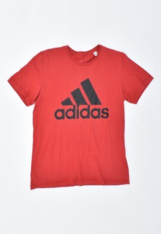 Vintage 00's Y2K Adidas T-Shirt Top Red