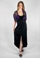 JOHN MARKS 70'S BLACK VINTAGE LADIES EVENING MAXI DRESS