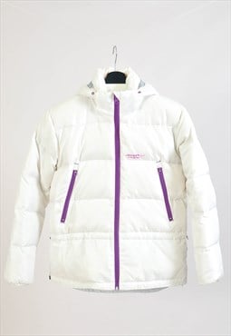 Vintage 90s puffer jacket in white