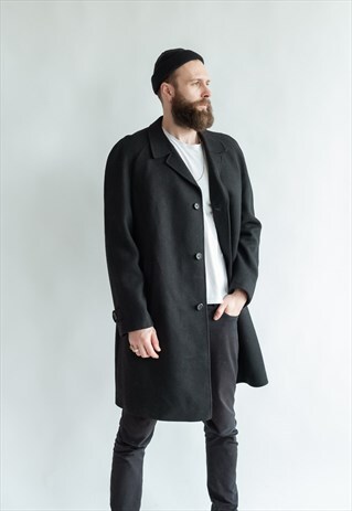 VINTAGE 80S MINIMAL BOXY TRENCH COAT